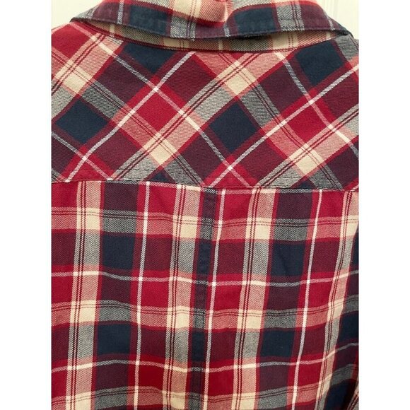 Wrangler ATG Mens 2XL Organic Cotton & Recycled Polyester Red Plaid Button-Up Sh - Picture 9 of 14